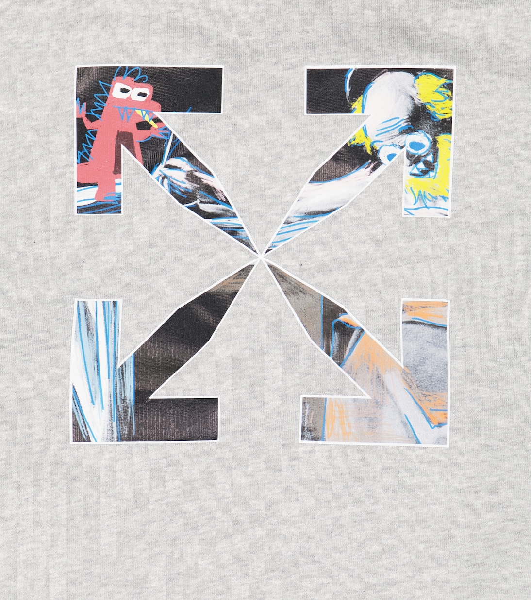 Sweat-shirt à capuche en coton à logo | Off-White Kids