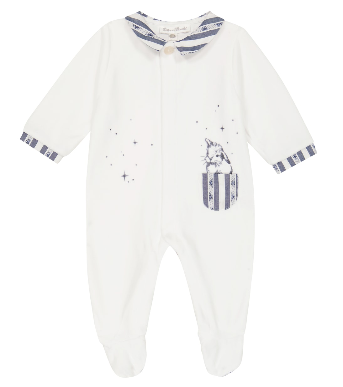 Baby - Tutina in velluto con stampa | Tartine et Chocolat