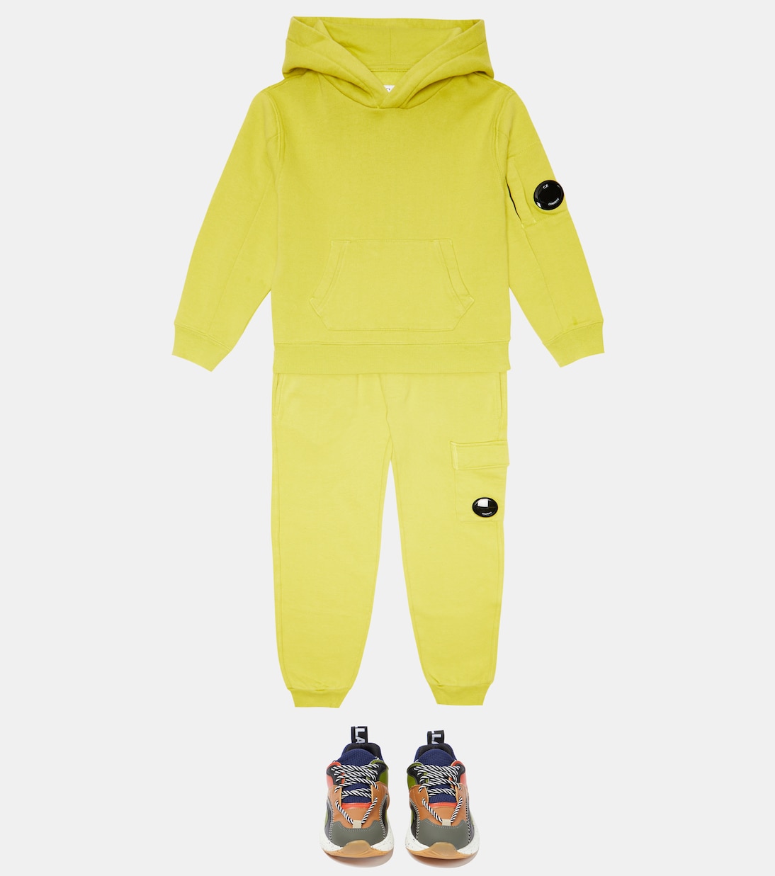 Kapuzenjacke Lens aus Baumwoll-Fleece | C.P. Company Kids