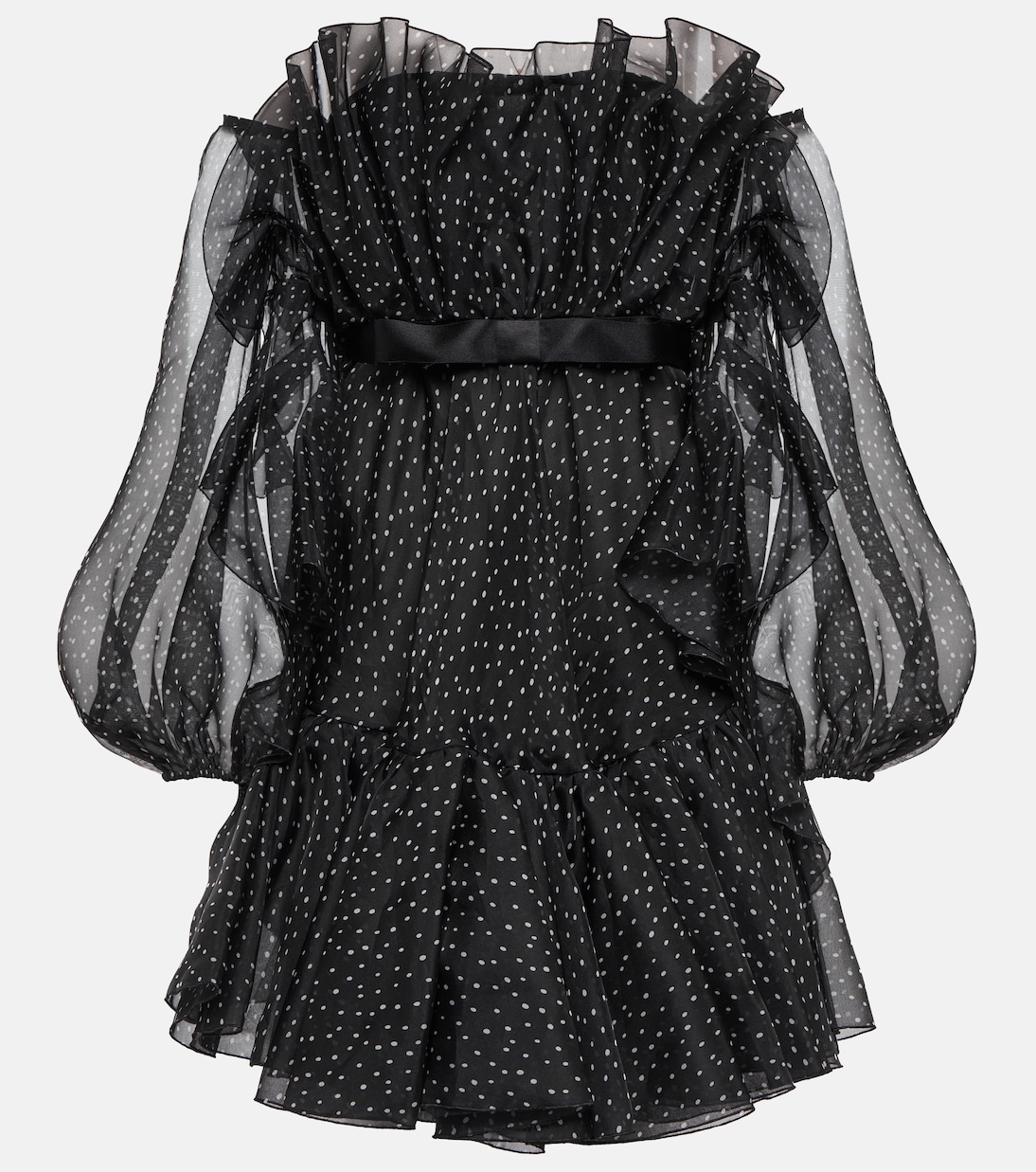 Miniabito in seta con scollo bardot | Giambattista Valli