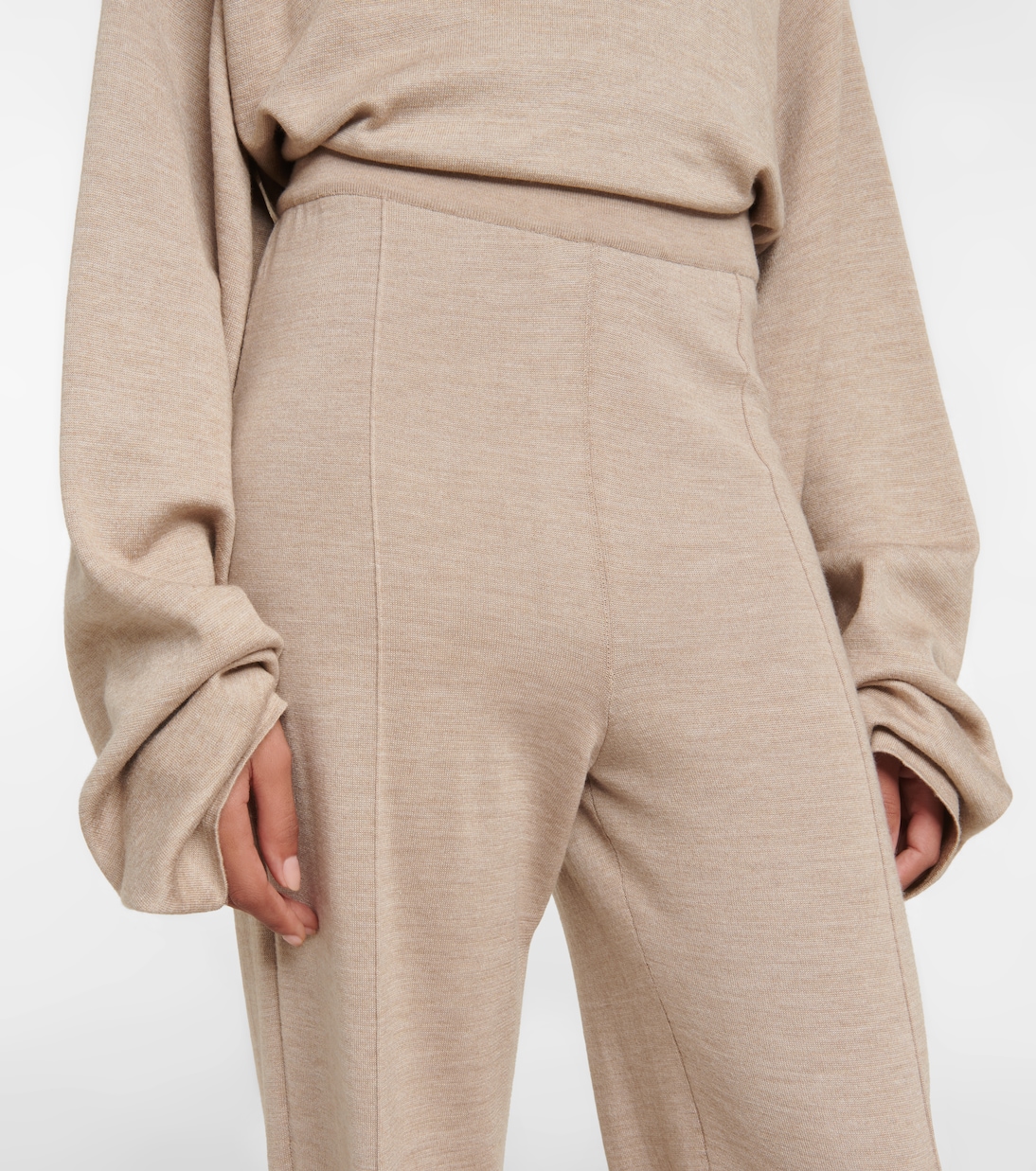 Egle knitted wide-leg pants | The Row
