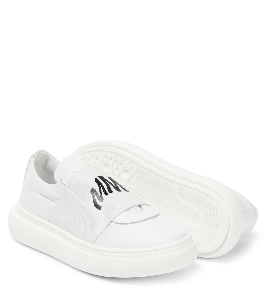 Sneakers in pelle con logo | MM6 Maison Margiela Kids