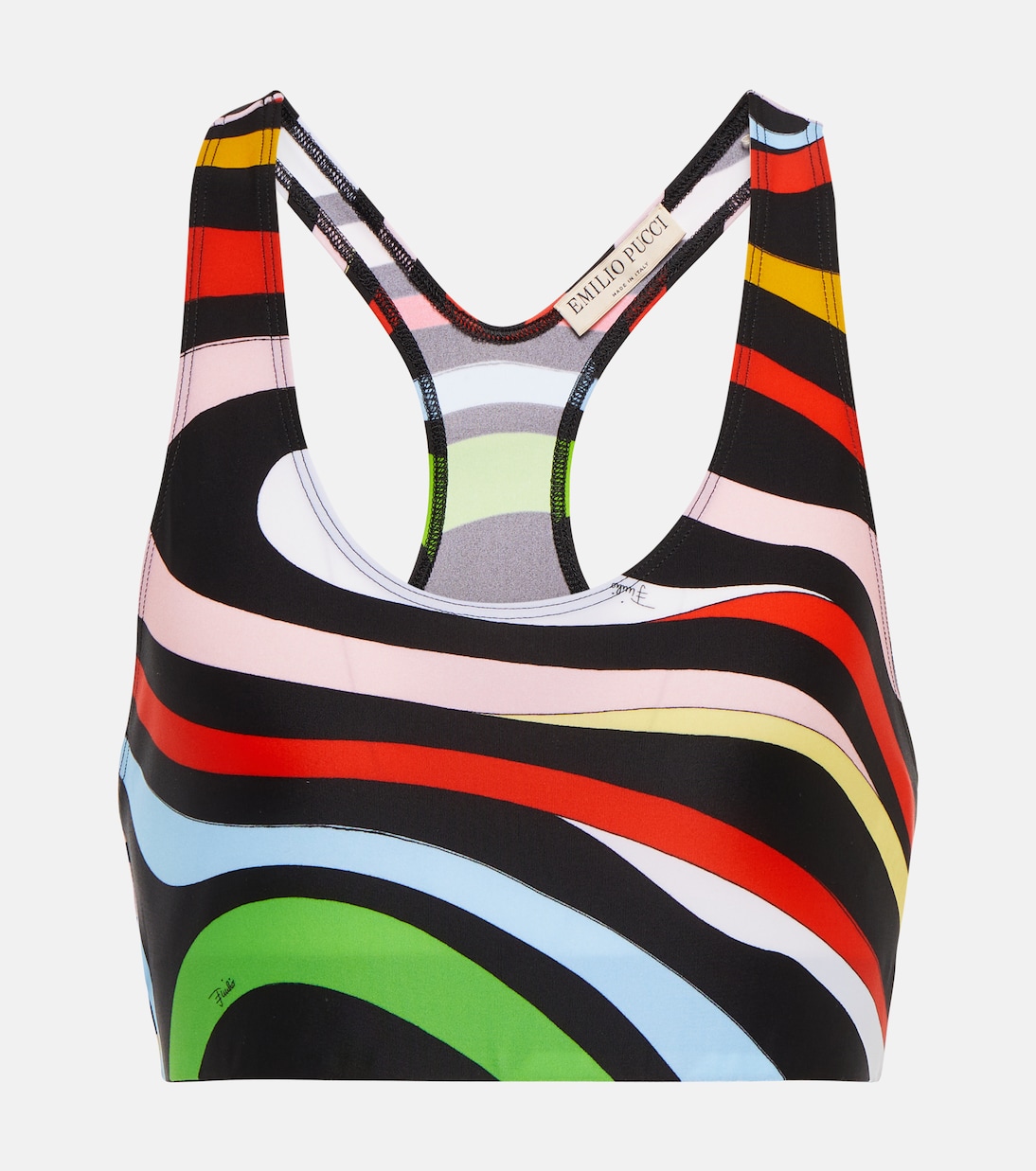 Printed cropped tank top | Pucci