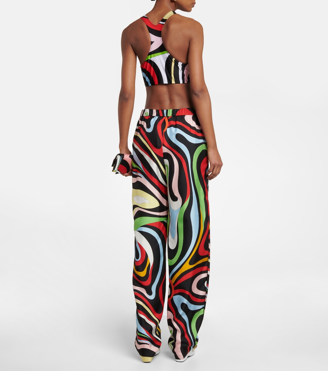 Printed cropped tank top | Pucci