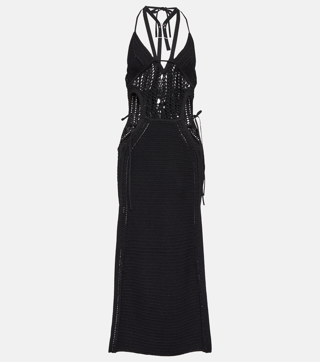 Crochet halterneck midi dress | Dion Lee