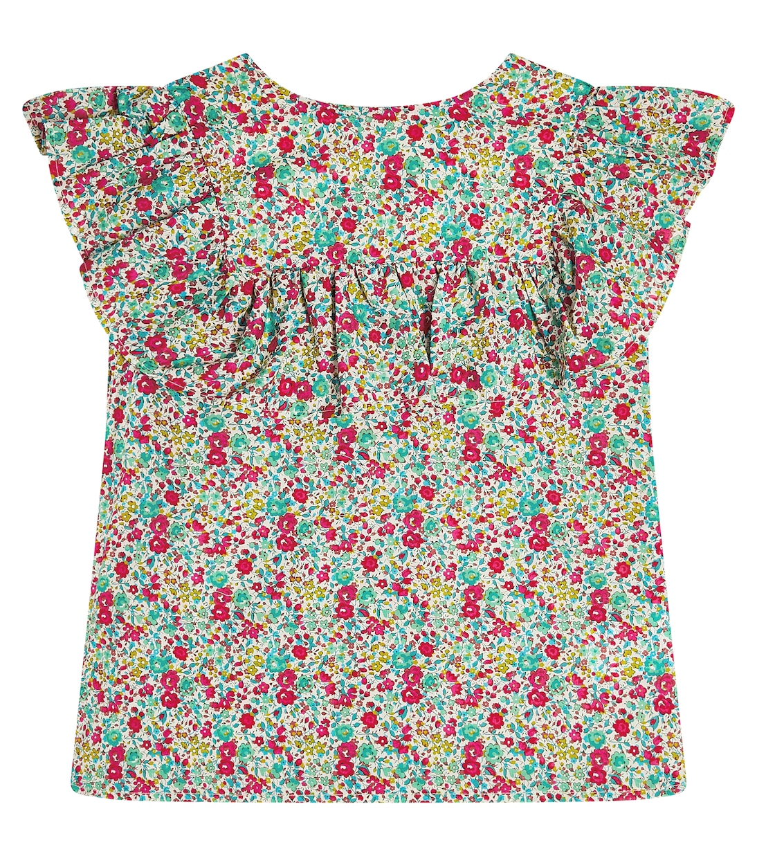 Top Bianca in cotone con stampa | Bonpoint