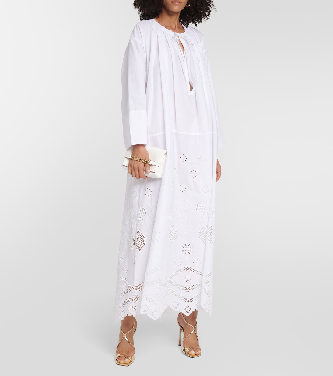 Nelya embroidered cotton maxi dress | Nili Lotan