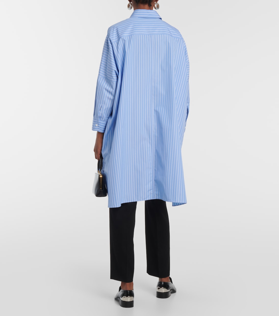 Camicia in popeline di cotone a righe | Jil Sander