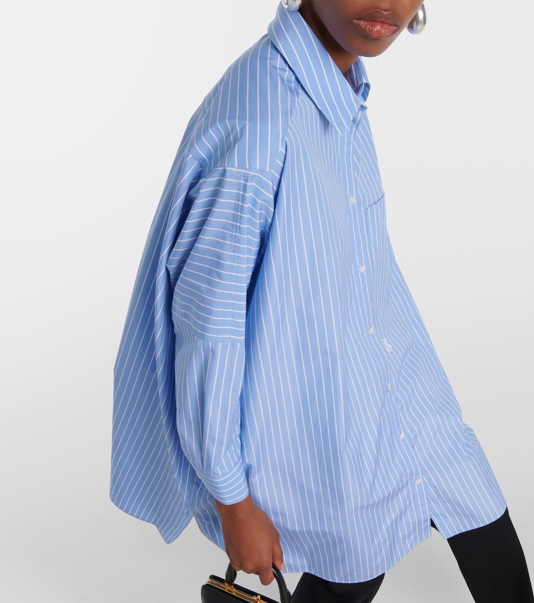 Camicia in popeline di cotone a righe | Jil Sander