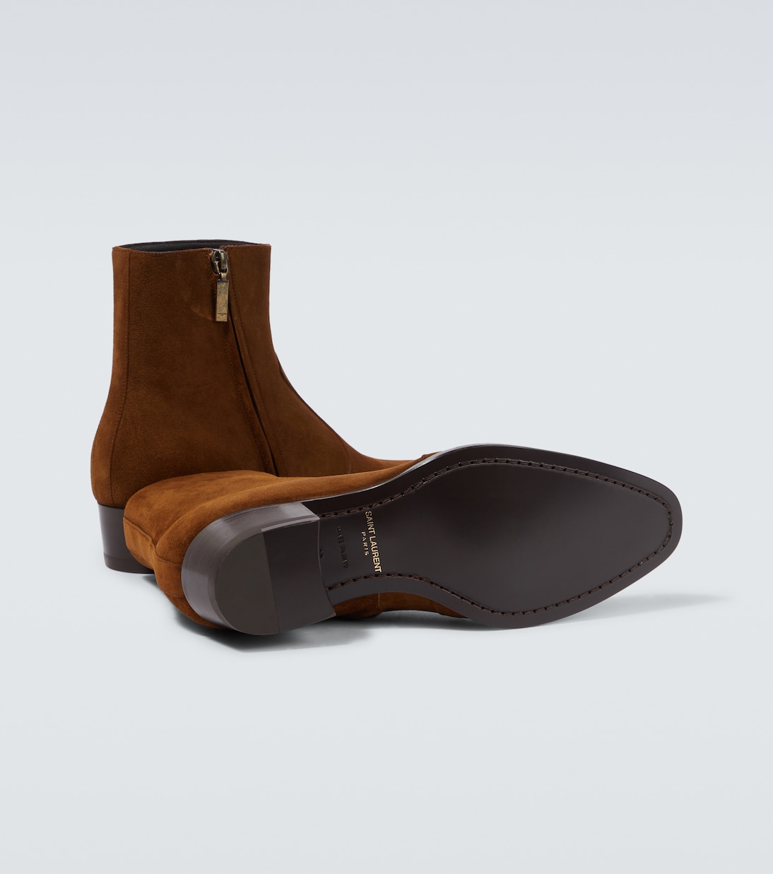 Stivaletti Wyatt in suede | Saint Laurent