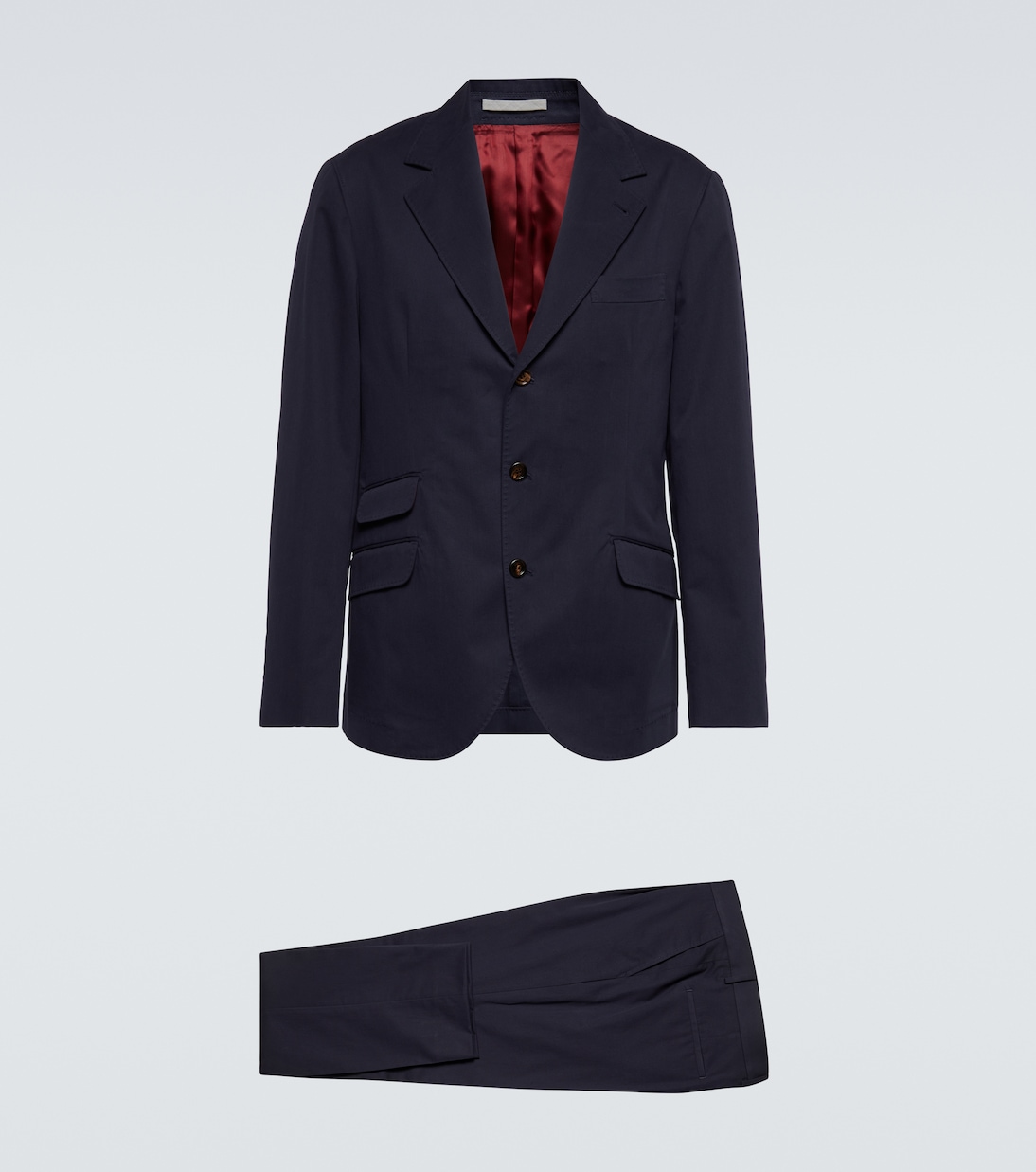 Completo in gabardine di cotone e cashemre | Brunello Cucinelli