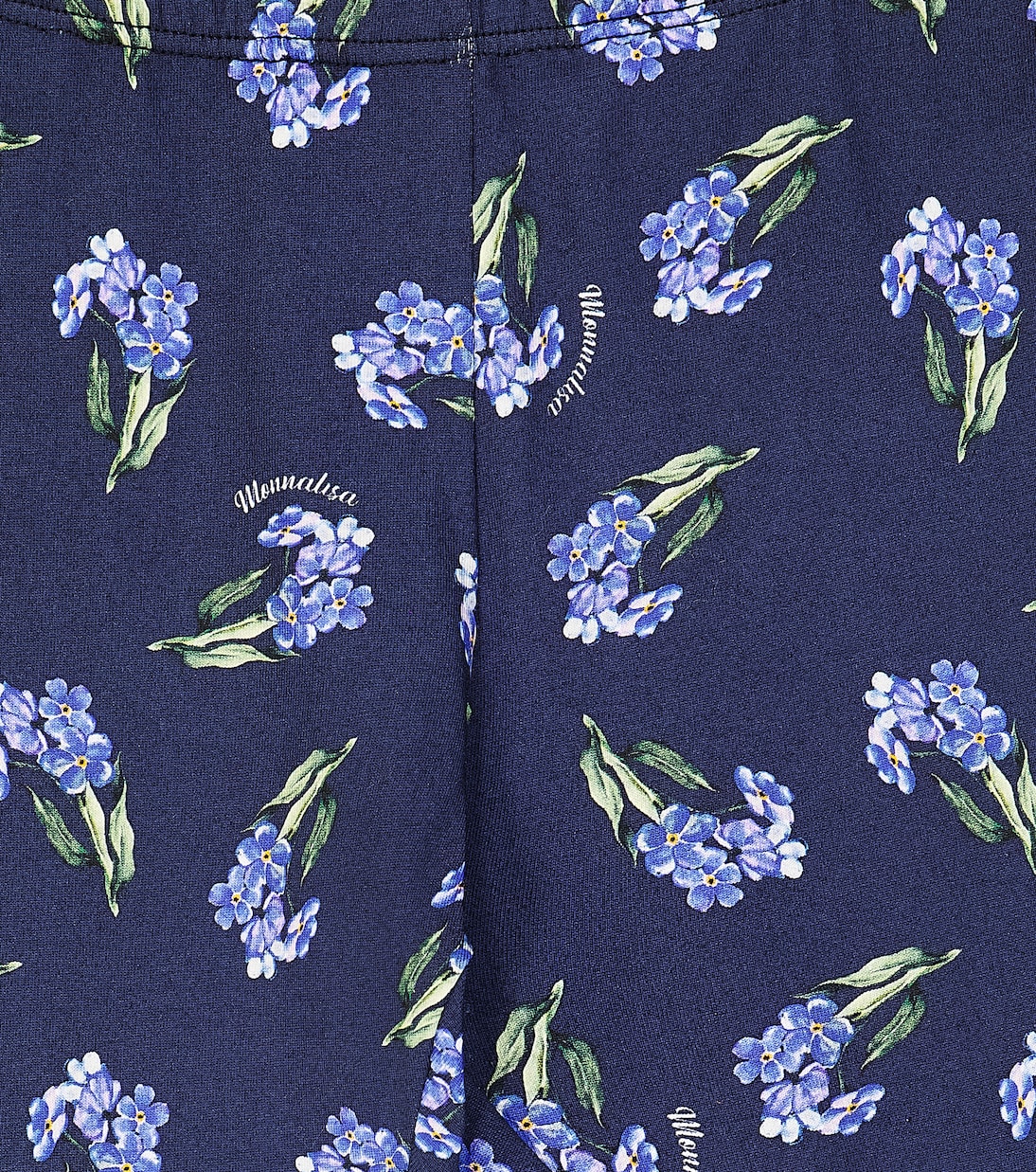 Leggings en mezcla de algodón floral | Monnalisa