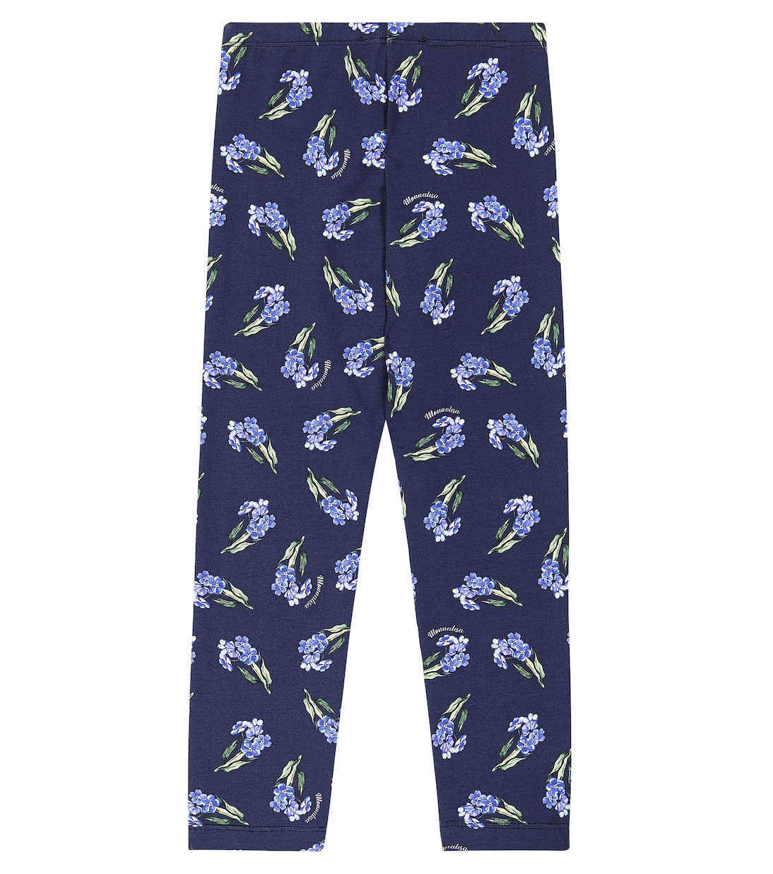 Leggings en mezcla de algodón floral | Monnalisa