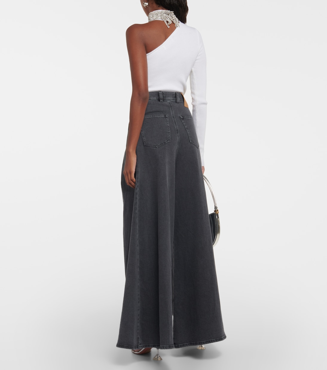 Oversized pleated wide-leg jeans | Giuseppe di Morabito