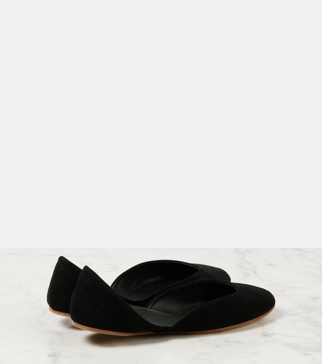 Gemma suede ballet flats | The Row