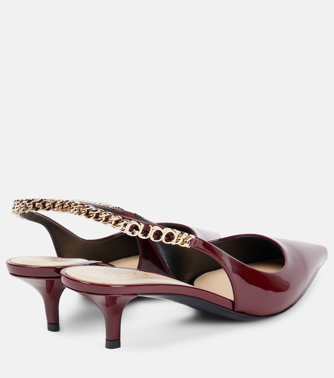 Pumps slingback Gucci Signoria in vernice | Gucci