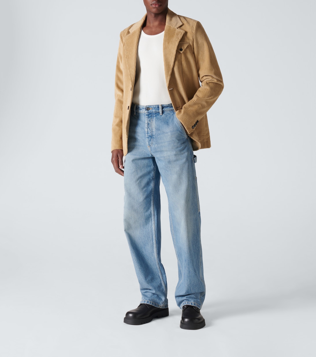 Jean droit à taille mi-haute | Bottega Veneta