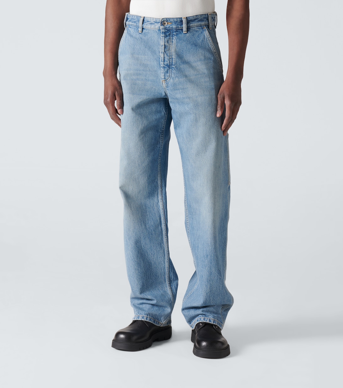 Jean droit à taille mi-haute | Bottega Veneta