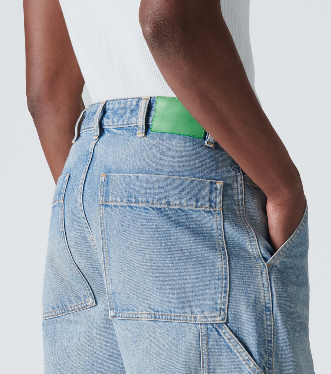Jean droit à taille mi-haute | Bottega Veneta