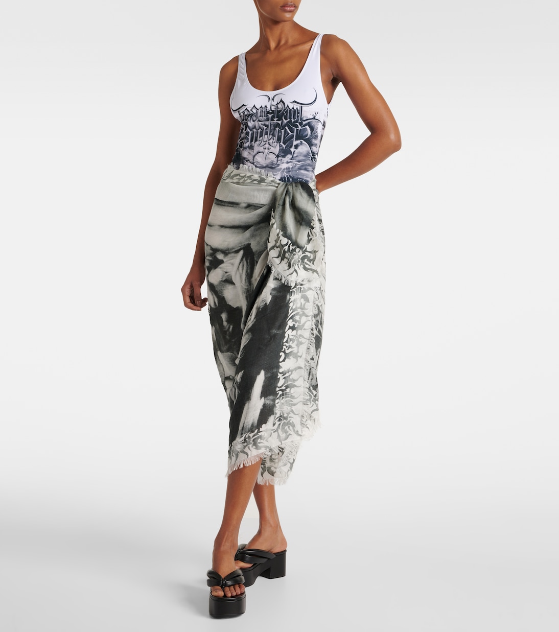 Diablo printed swimsuit | Jean Paul Gaultier