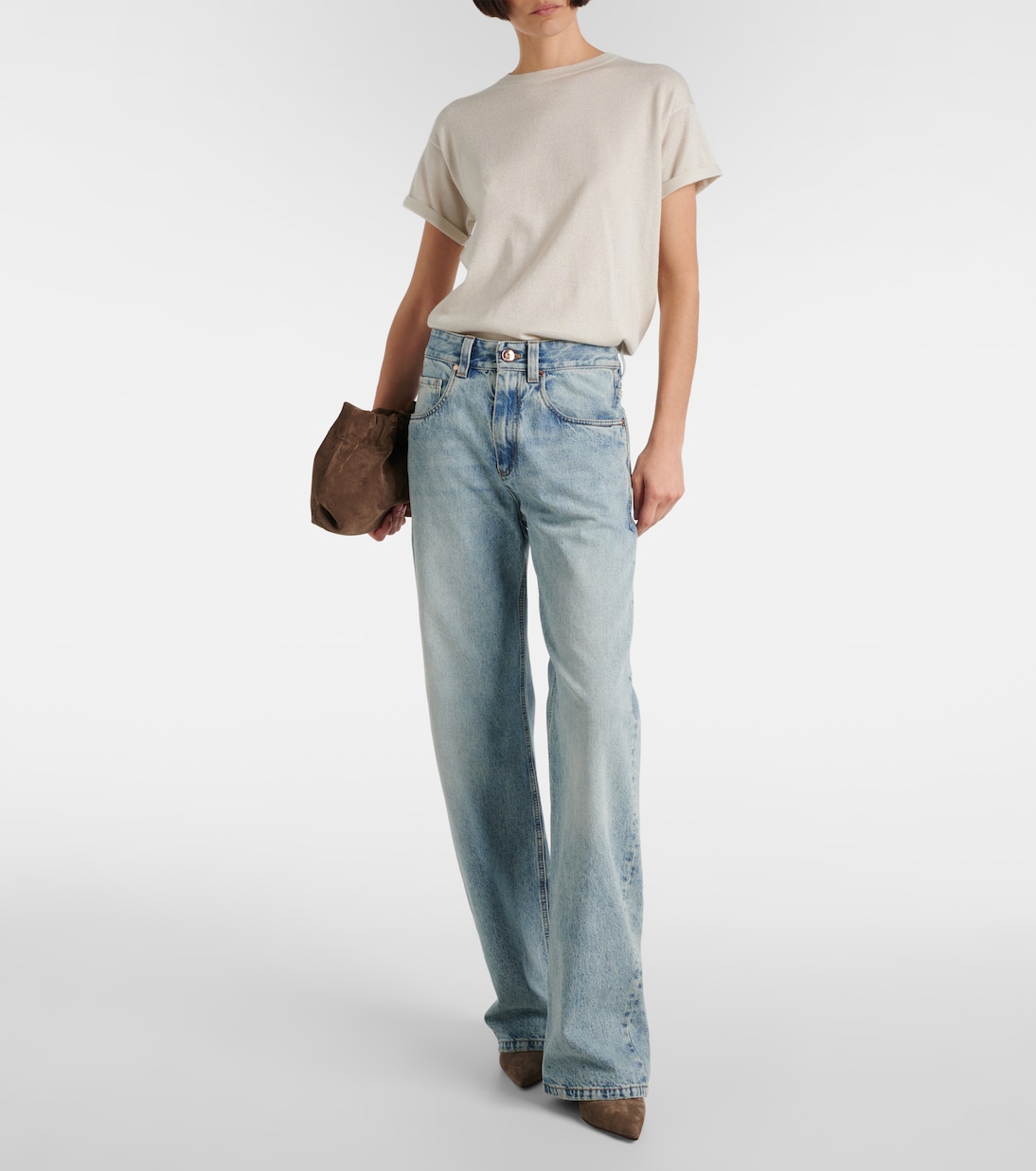 Jeans regular a vita alta | Brunello Cucinelli