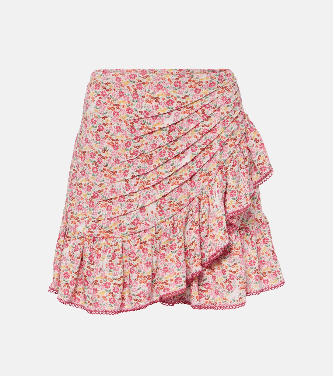 Mabelle floral shirred miniskirt | Poupette St Barth