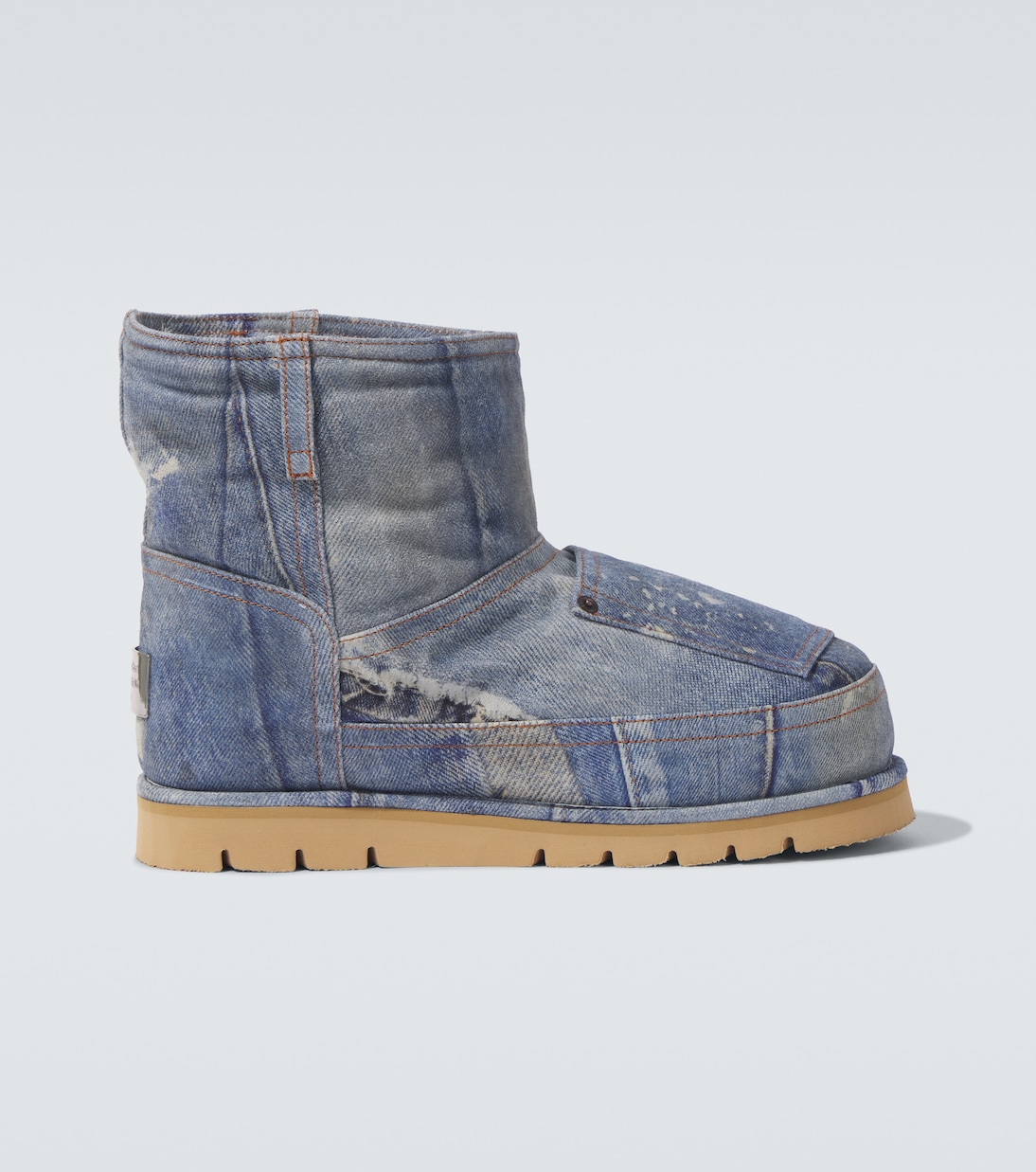 Botas de nieve de piel trompe l'oeil | Acne Studios