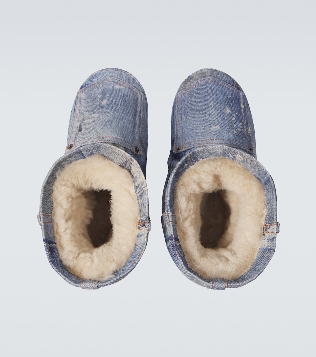 Botas de nieve de piel trompe l'oeil | Acne Studios