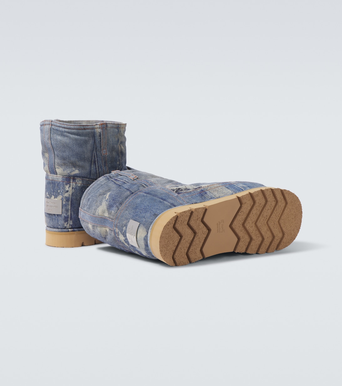 Botas de nieve de piel trompe l'oeil | Acne Studios