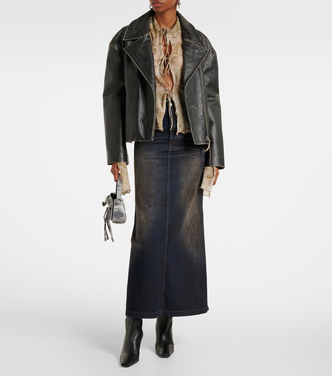 Top in chiffon di cotone e seta | Acne Studios