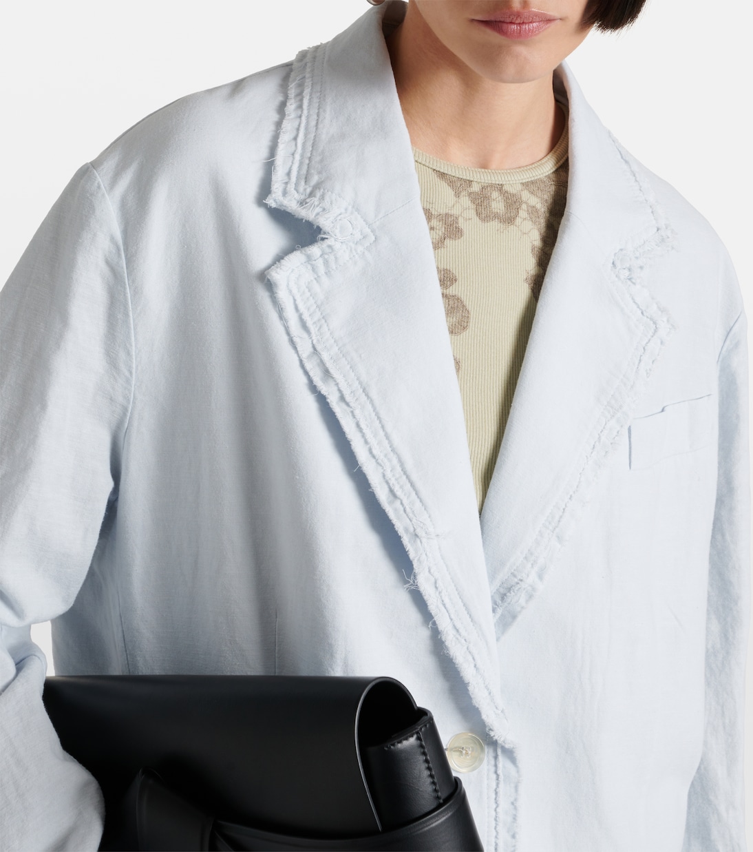 Blazer de algodón y lino | Acne Studios