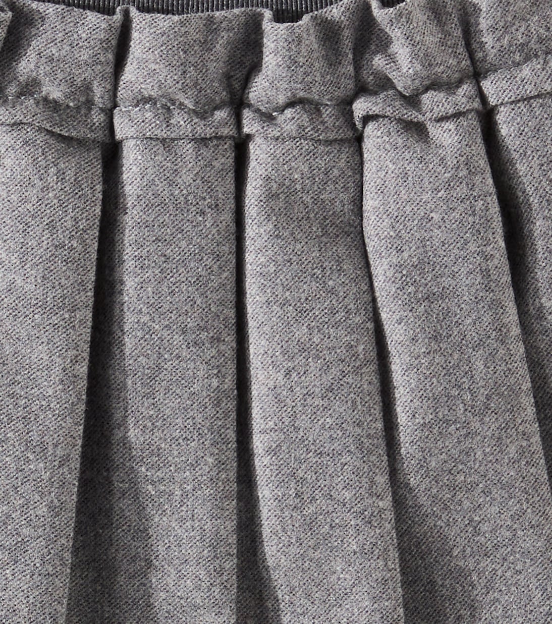 Pleated wool-blend skirt | Brunello Cucinelli Kids