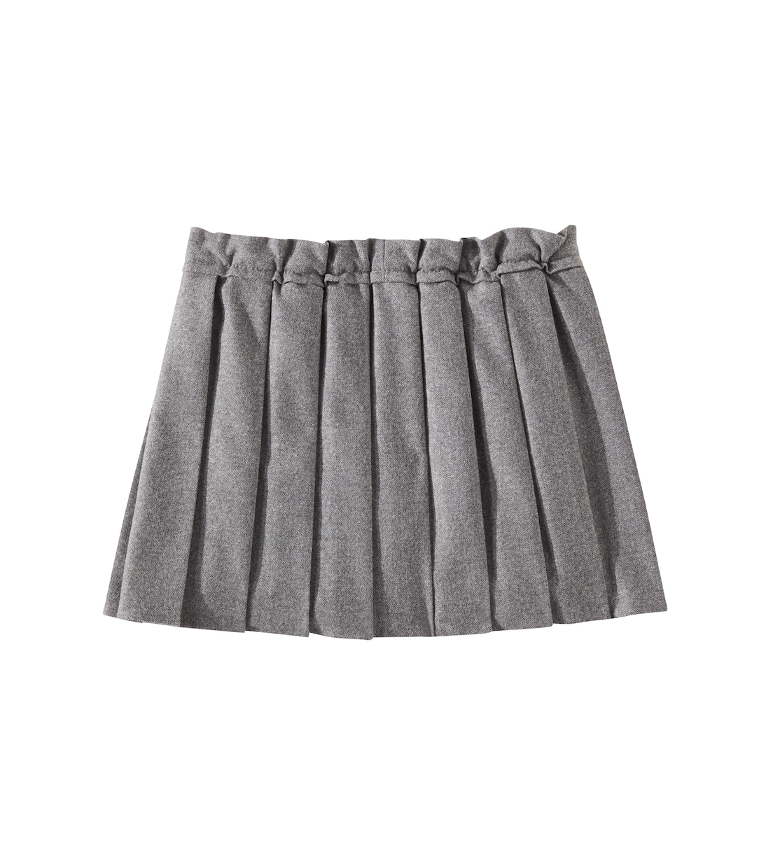 Pleated wool-blend skirt | Brunello Cucinelli Kids