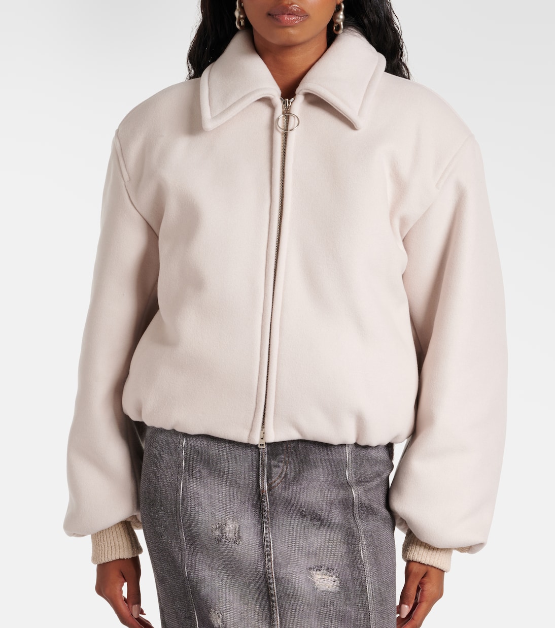 Chaqueta bomber de mezcla de lana | Acne Studios