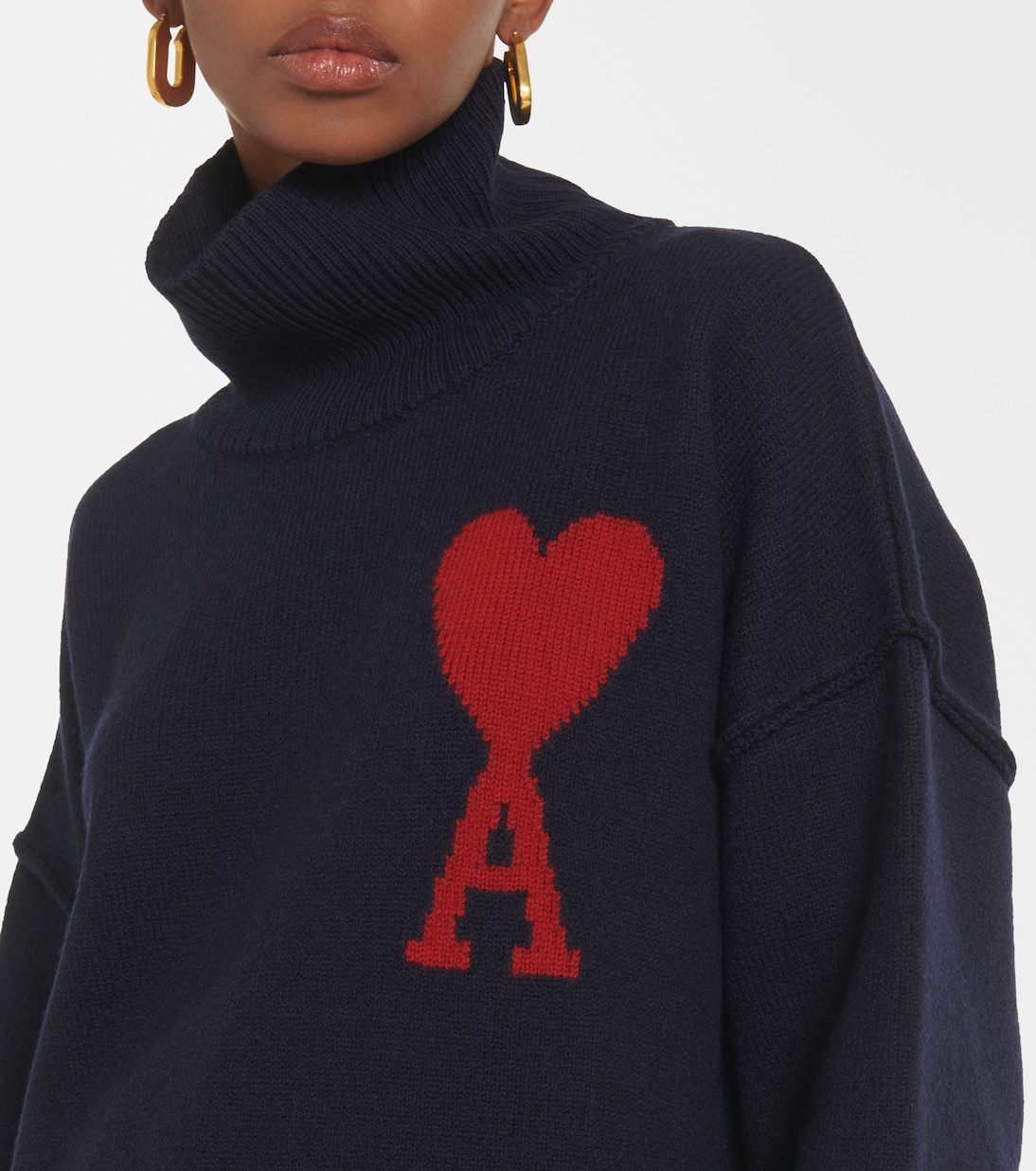 Rollkragenpullover Ami de Cœur aus Wolle | Ami Paris