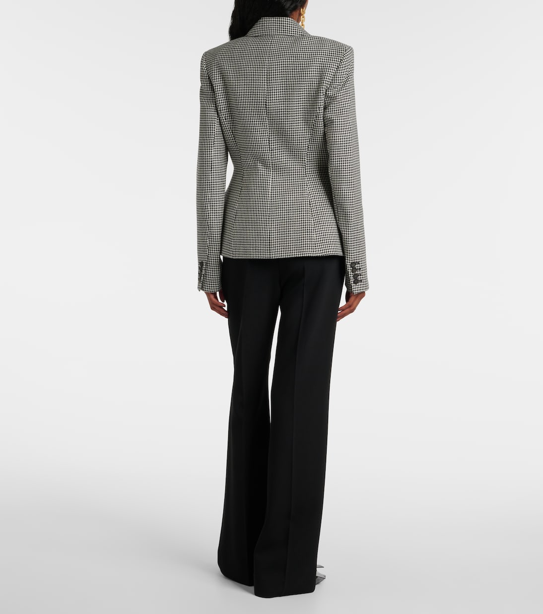 Tailored houndstooth wool blazer | Erdem