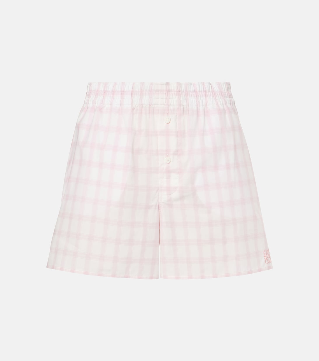 Loewe Pantalones Cortos de Algodón Cuadrados para Jóvenes Modernos
