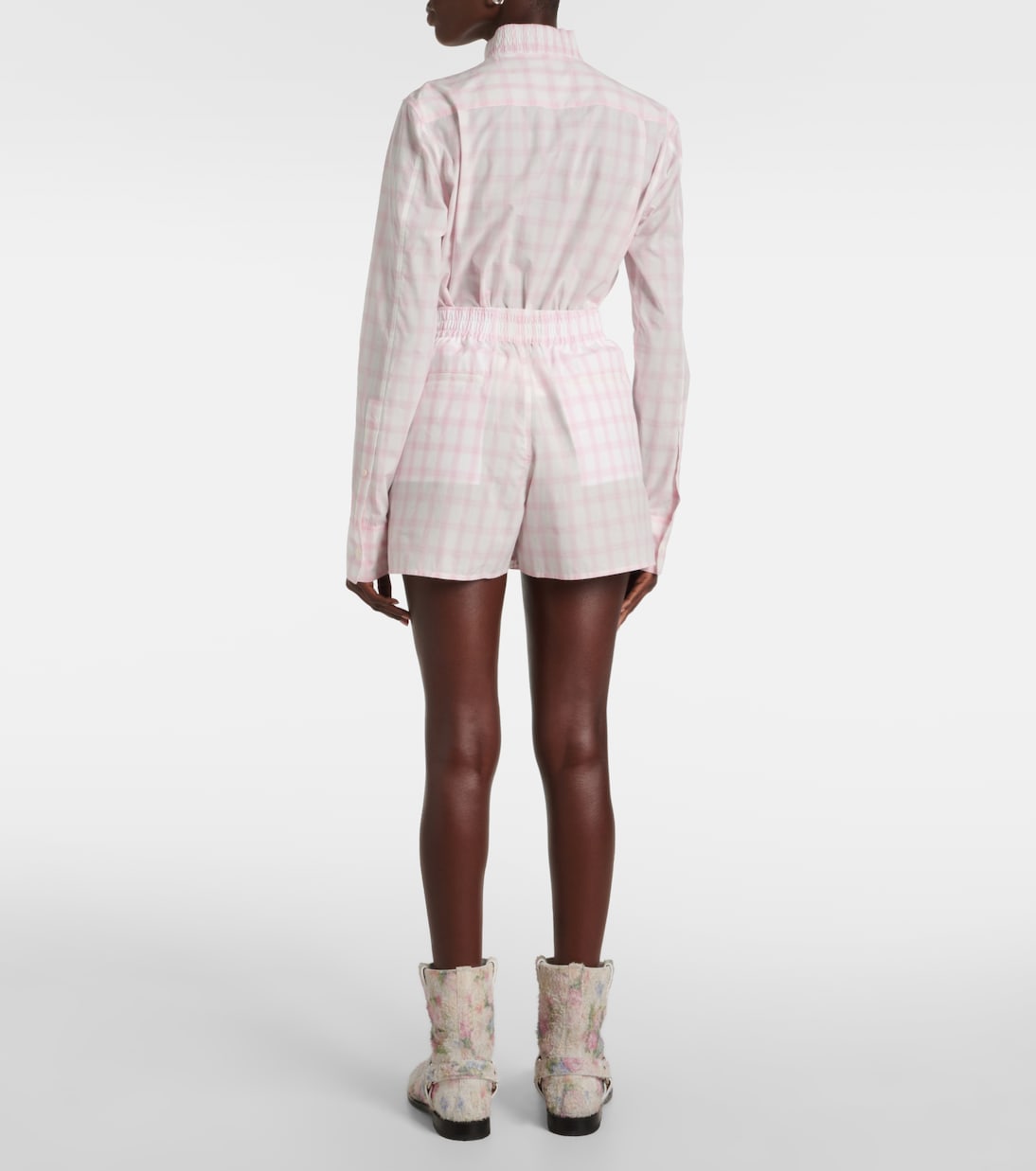 Loewe Pantalones Cortos de Algodón Cuadrados para Jóvenes Modernos