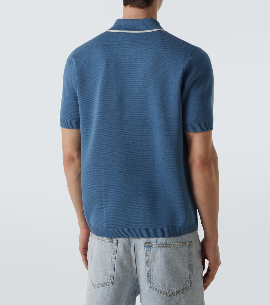 Polo in seta e cotone | Gucci