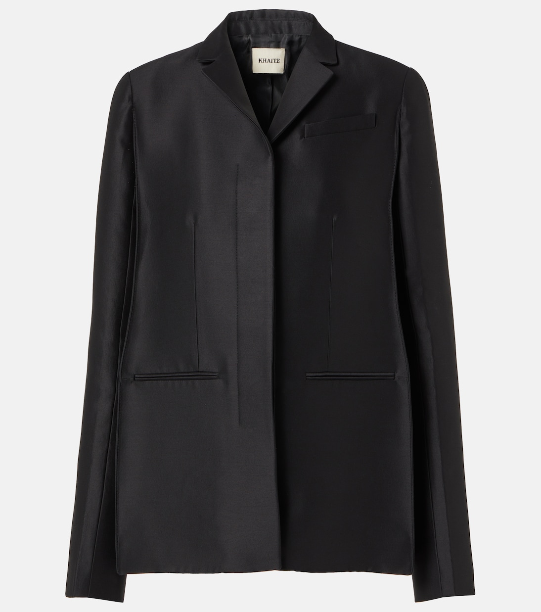 Crittan wool and silk faille jacket | Khaite