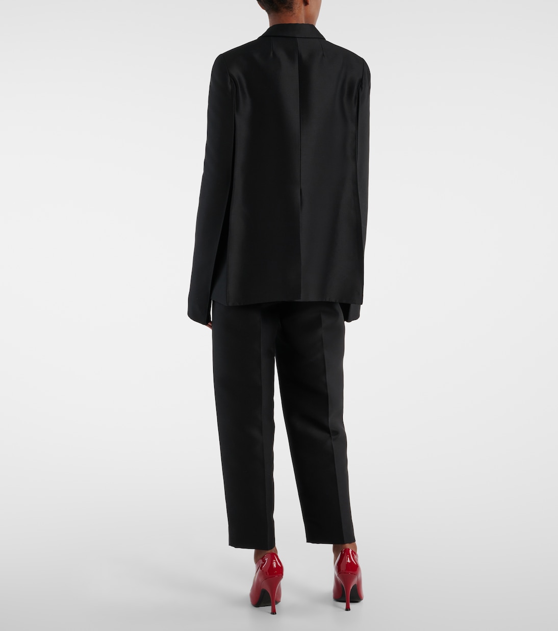 Crittan wool and silk faille jacket | Khaite