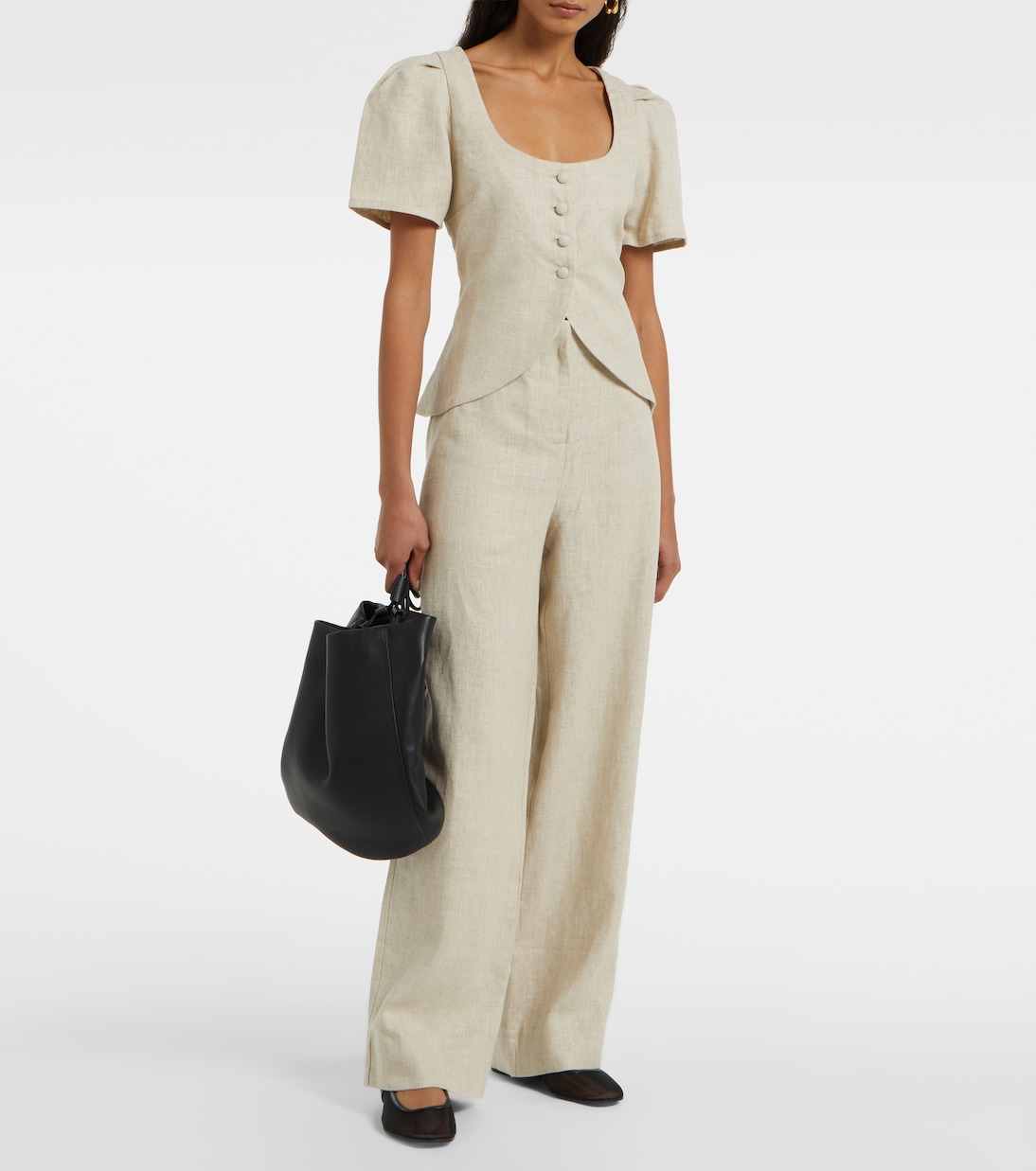 Pantaloni a gamba larga Meave in lino | Faithfull