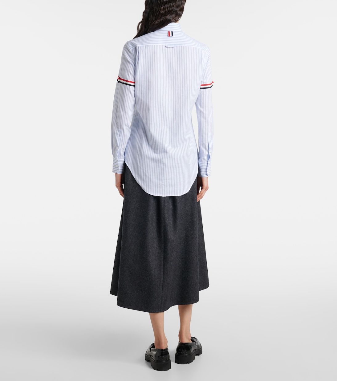 Camicia Stripe Oxford Armbands in cotone | Thom Browne