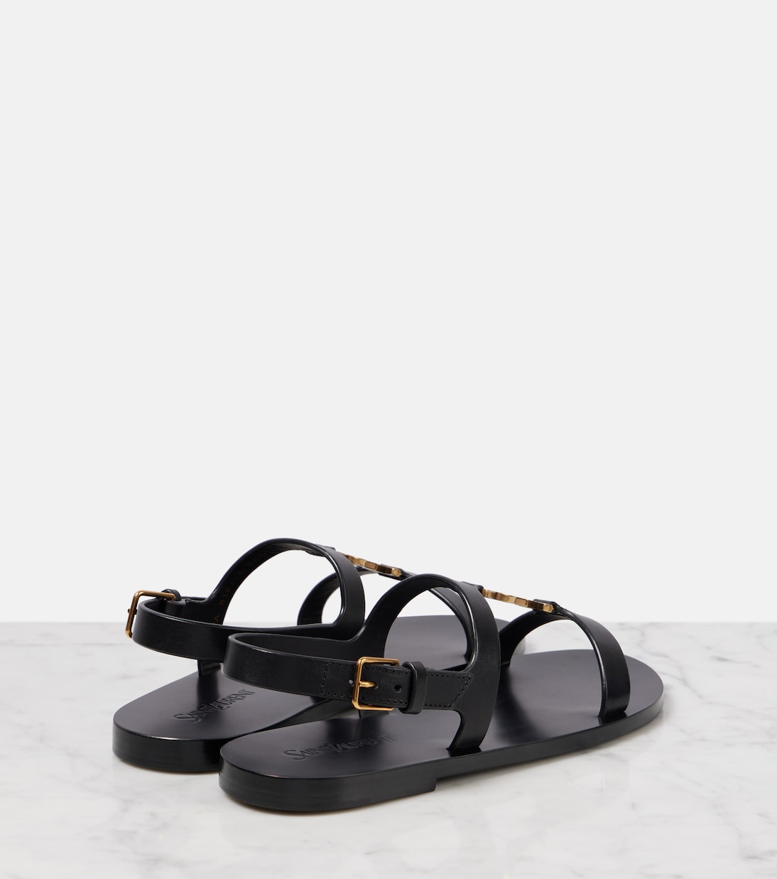 Sandales Cassandra en cuir | Saint Laurent