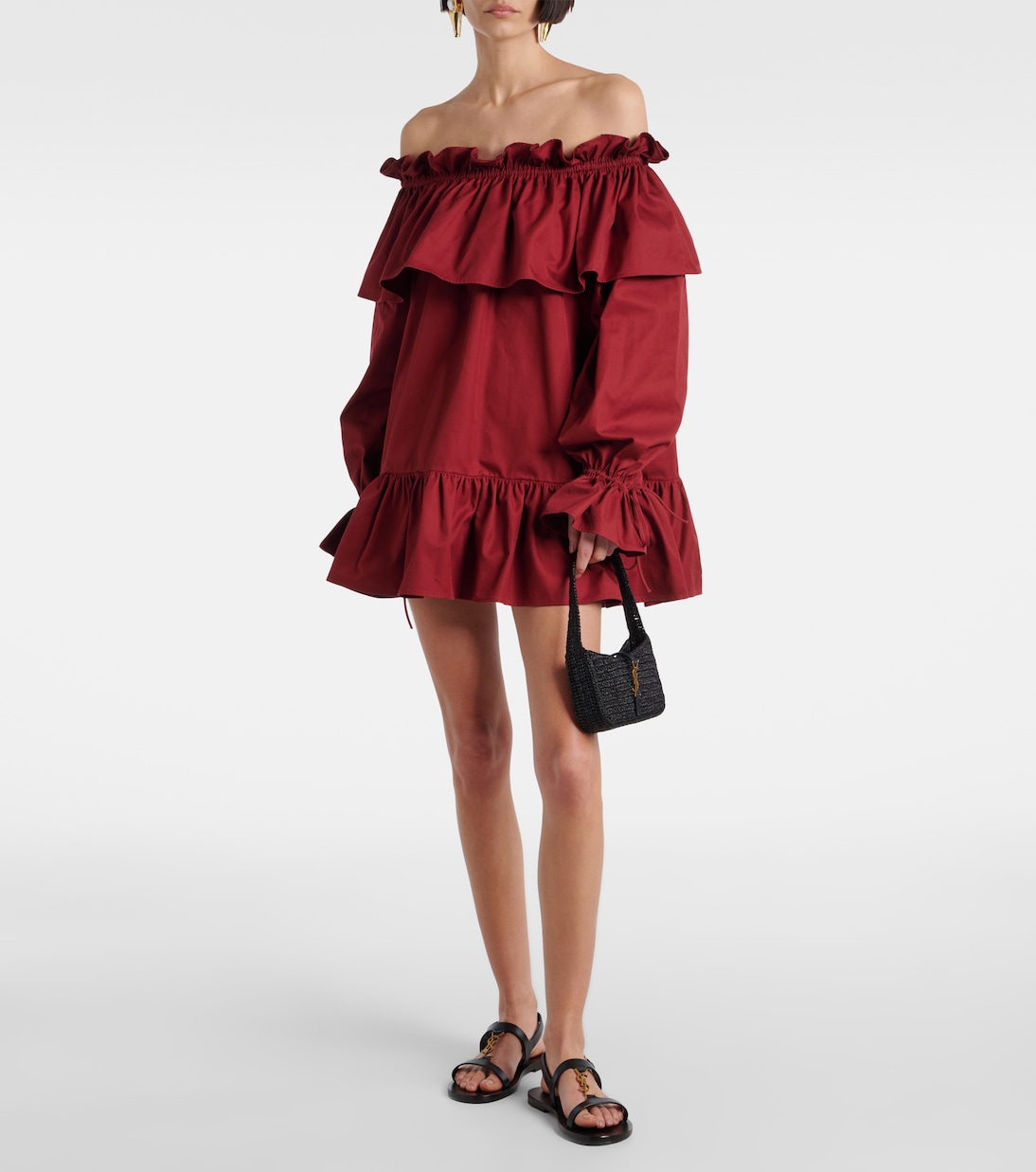 Sandales Cassandra en cuir | Saint Laurent