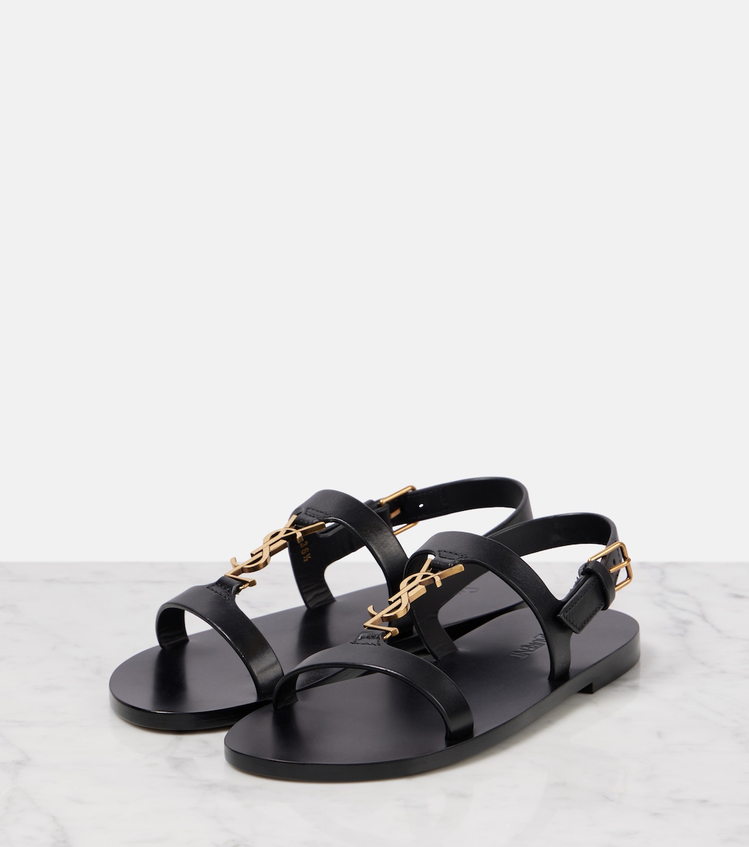 Sandales Cassandra en cuir | Saint Laurent