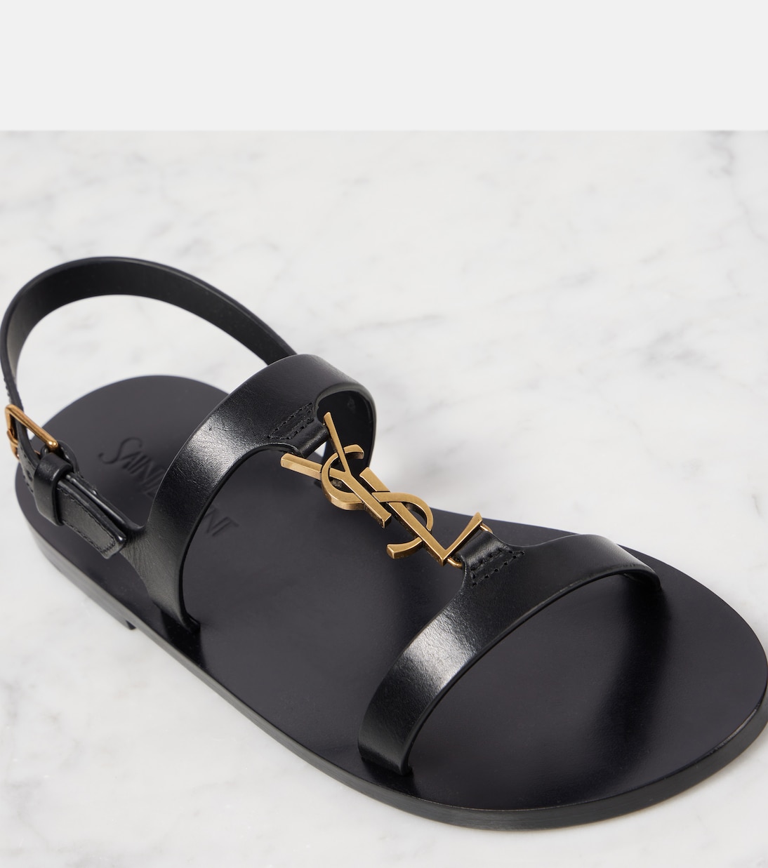 Sandales Cassandra en cuir | Saint Laurent