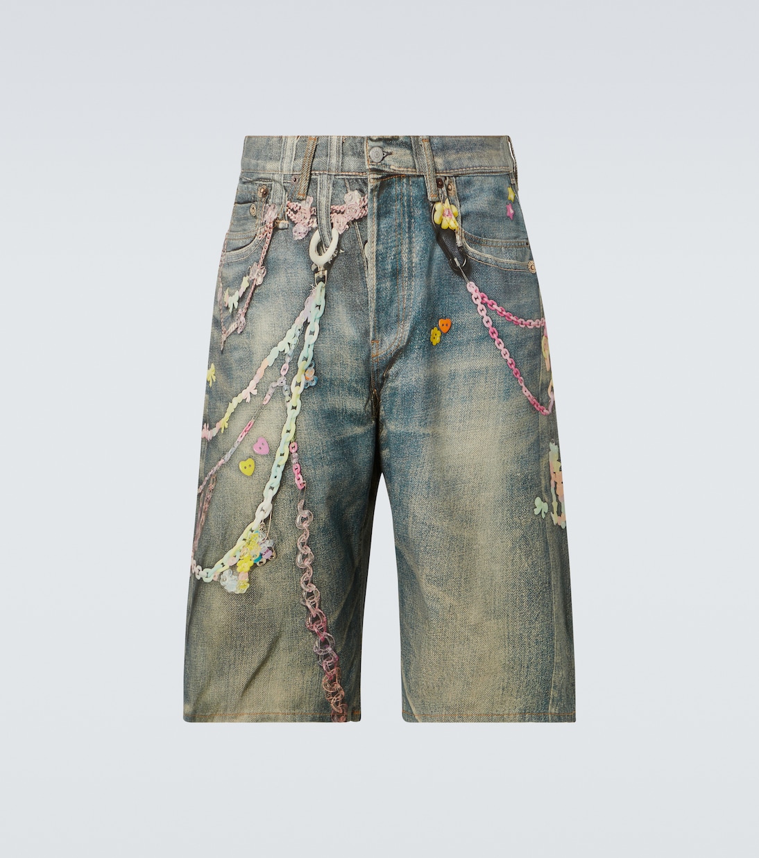 Shorts de denim trompe l'œil | Acne Studios