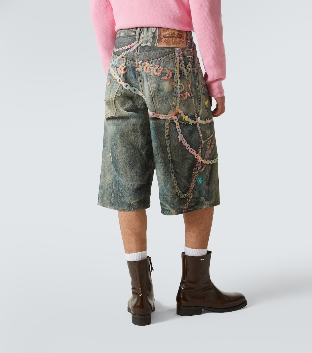 Shorts de denim trompe l'œil | Acne Studios