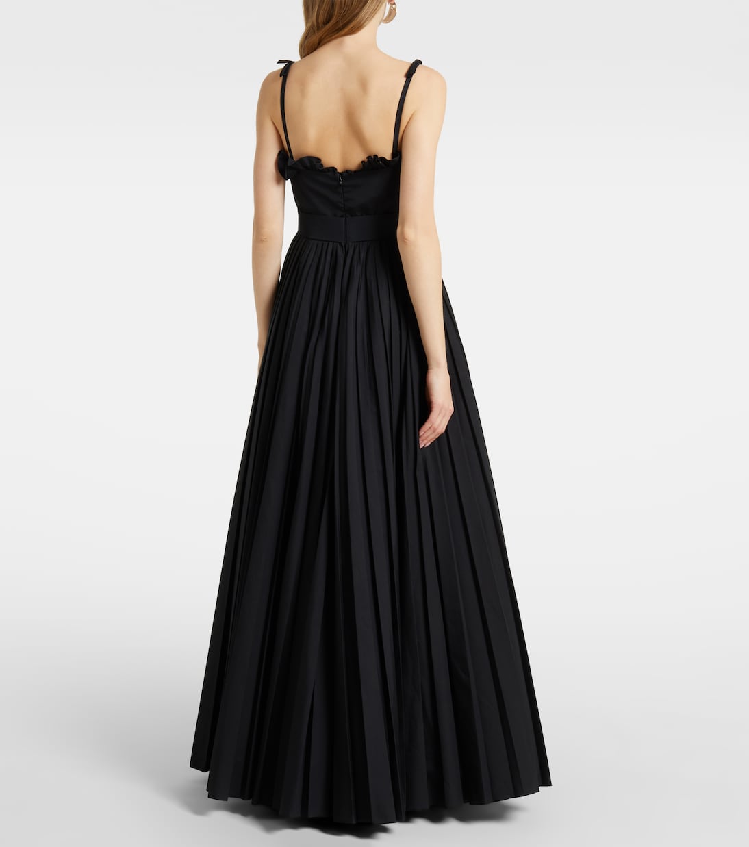 Ruched pleated cotton gown | Giambattista Valli